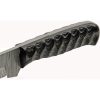 Damascus Grooved Fixed Blade 4" Damascus Steel Black Wood Handle