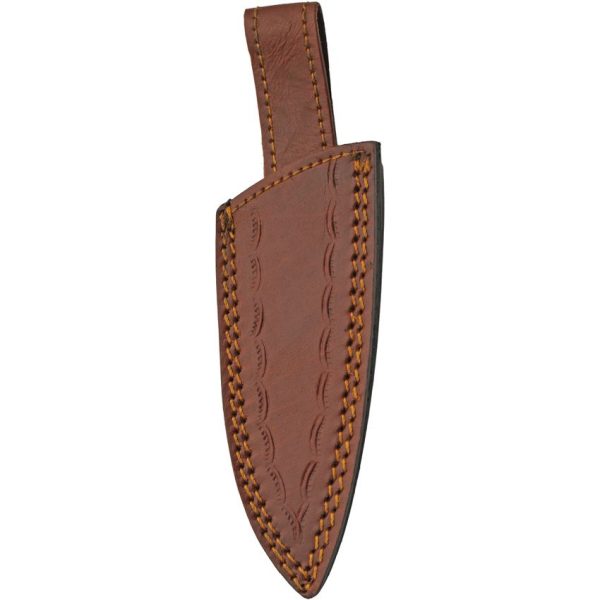 DM1361_add_01.jpg Damascus Fixed Blade Flag Knife 3" Damascus Steel Red White Blue