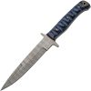 Damascus Pig Sticker Blue - Sculpted Wood Handle