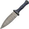 Damascus Fixed Blade Blue 6" Damascus Steel Hunting Knife