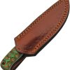 DM1376GN_add_01.jpg Damascus Hunter Green Orange 4" Damascus Steel Fixed Blade Knife