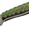 DM1376GN_add_02.jpg Damascus Hunter Green Orange 4" Damascus Steel Fixed Blade Knife