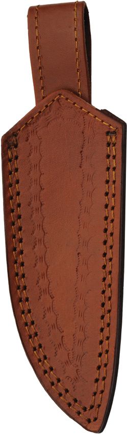 Damascus Hunter Green Orange Fixed Blade Knife 4" Damascus Steel