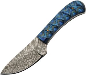 Damascus Boy's Skinner Blue - 3 inch Damascus Blade