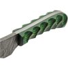 Damascus Boy's Skinner Green - 3 inch Damascus Blade