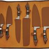 Damascus Kitchen Set 6 PC Damascus Steel Chef Butcher Bread Knife