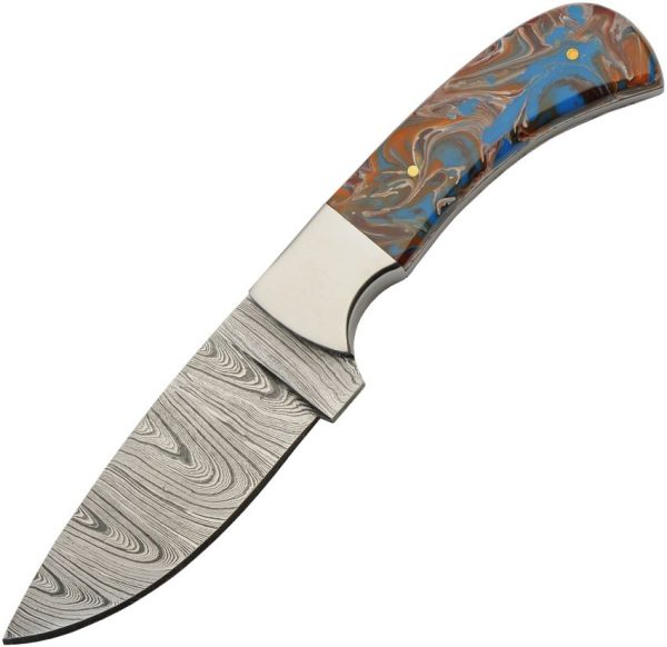Damascus Space Hunter - 4 inch Damascus Blade