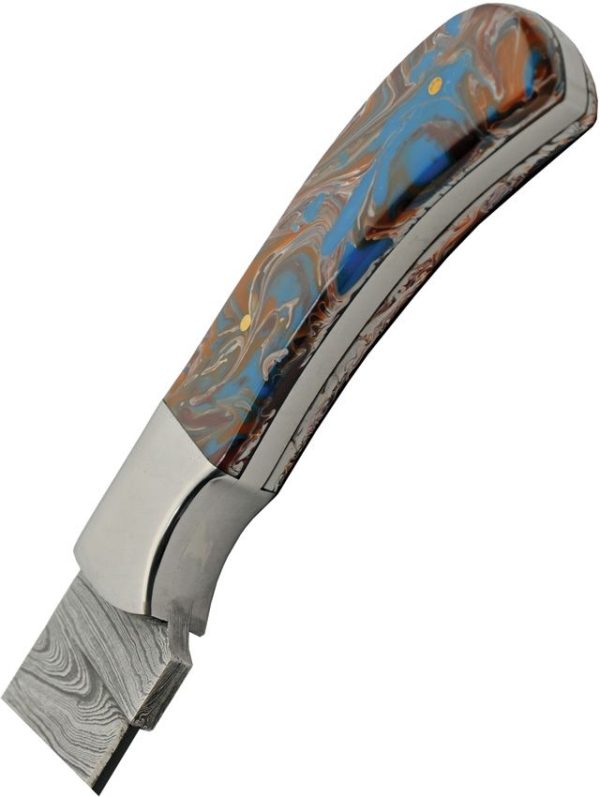 Damascus Space Hunter - 4 inch Damascus Blade