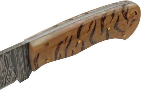 DM1384_add_02.jpg Damascus Diamond Dust Pine Hunter Fixed Blade Knife 4" Damascus