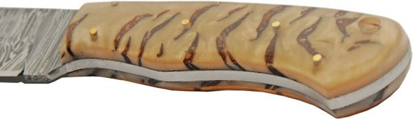 DM1384_add_03.jpg Damascus Diamond Dust Pine Hunter Fixed Blade Knife 4" Damascus