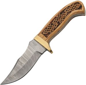 DM1386.jpg Damascus Celtic Knots Hunter - 3.25 inch Blade
