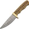 Damascus Celtic Band Hunter - 4 inch Blade