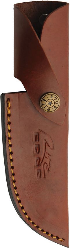 Damascus Celtic Braid Fixed Blade - Brown Wood Handle