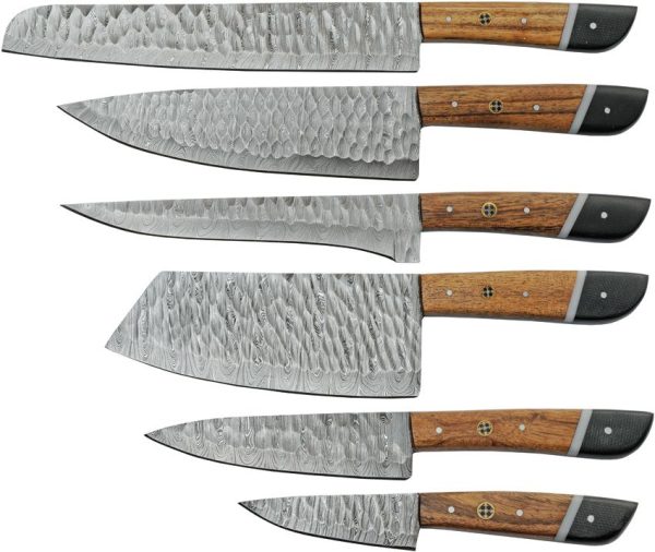 DM1398_add_01.jpg Damascus Saddlewood Kitchen Set 6pc Damascus Steel Knife Roll