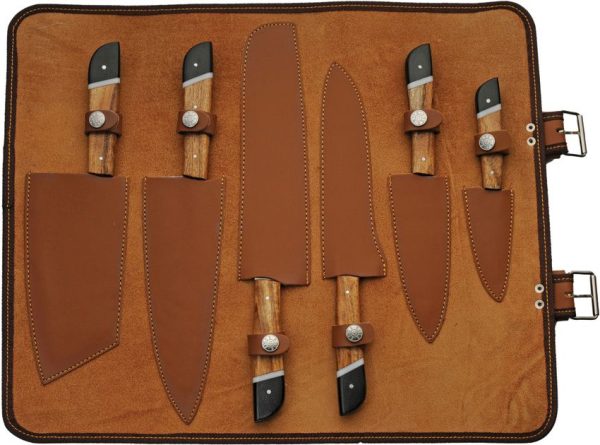 DM1398_add_02.jpg Damascus Saddlewood Kitchen Set 6pc Damascus Steel Knife Roll