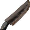 Damascus Eld Stag Skinner - Stag Bone Handle