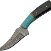 Damascus Turquoise Trailing Point - Resin Handle