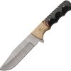 Damascus Fixed Blade Black Micarta 4.5" Damascus Steel Knife