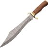 Damascus Scimitar Hunter 12" Damascus Steel Fixed Blade Knife