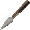 Damascus Bosom Dagger Full Tang - Brown Wood Handle