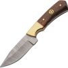 Damascus Bronze Baron Hunter Full Tang - Walnut
