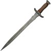 Damascus Needle Tooth Wired Sword 30" Fixed Blade Damascus Steel