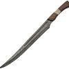 Damascus Small Sword 15" Damascus Steel Blade Full Tang Fixed Blade