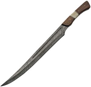 Damascus Small Sword 15" Damascus Steel Blade Full Tang Fixed Blade