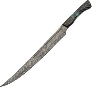 Damascus Windbreaker Sword 15" Damascus Steel Blade Fixed Blade