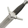 Damascus Short Sword Wire Handle Fixed Blade 19in Damascus Steel