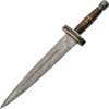 Damascus Short Sword 12" Damascus Steel Fixed Blade Wood Handle
