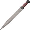 Damascus Braided Ruby Short Sword Fixed Blade Pakistan
