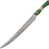 Damascus EmeraldTide Fixed Blade Knife Pakistan Made