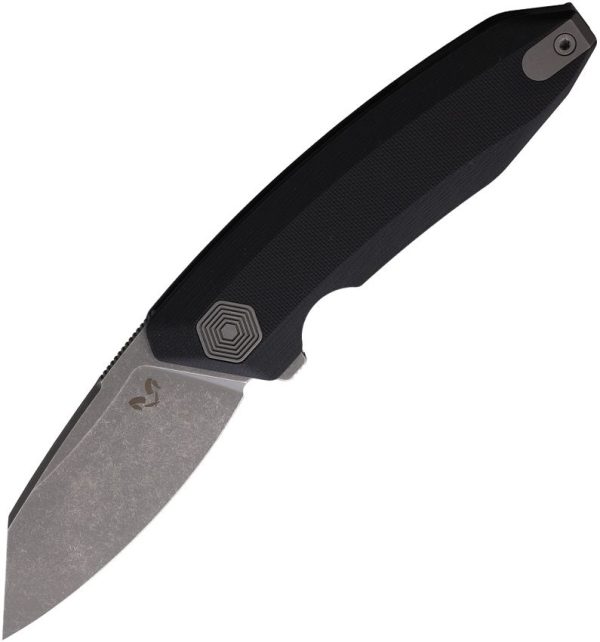 DMN011GB.jpg Damned Designs Linerlock Black G10 Folding Knife
