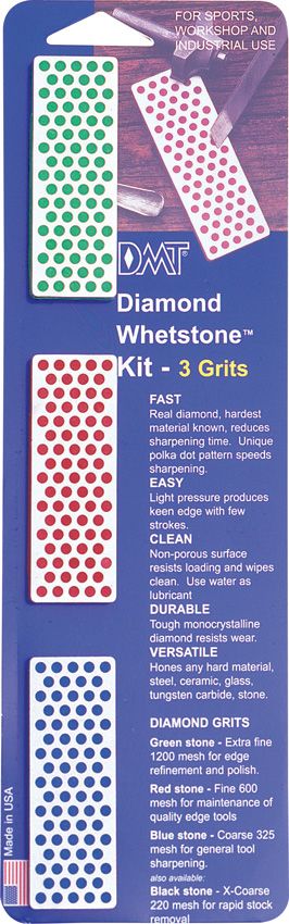 DMT Diamond Whetstone Kit - Fine/Extra Fine/Coarse