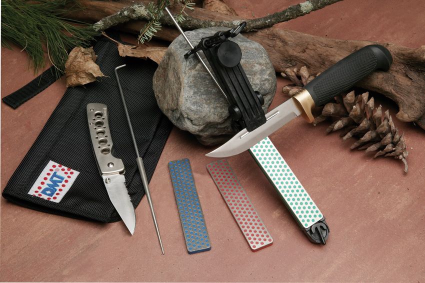 DMT Aligner Deluxe Kit Sharpening Set w/ 3 Whetstones & Pouch