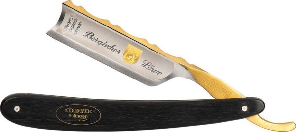 Dovo Bergischer Lowe Straight Razor 6.25" Carbon Steel Ebony