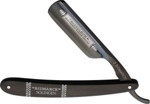 Dovo Bismarck 6/8 Straight Razor Carbon Steel Ebony Wood German