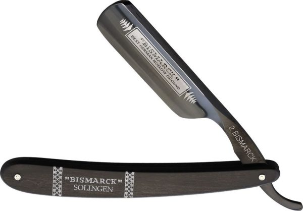 Dovo Bismarck 6/8 Straight Razor Carbon Steel Ebony Wood German