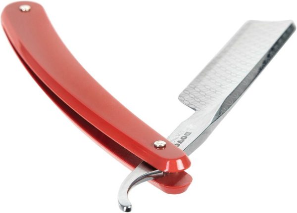 Dovo Runde Sache 5/8 Straight Razor Carbon Steel Red Handle