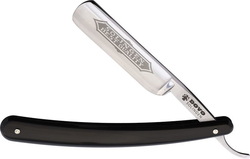 Dovo 5/8 Straight Razor Carbon Steel Black Handle Boxed