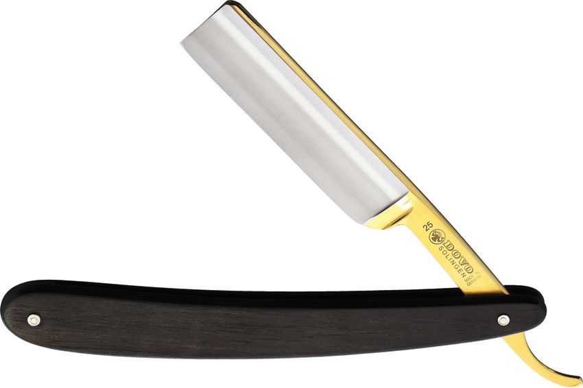 Dovo Apex 5/8 Straight Razor Carbon Steel Ebony Wood