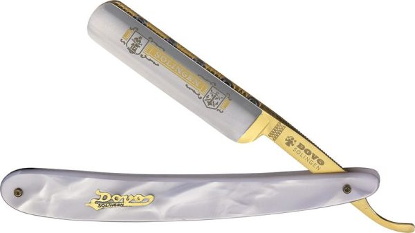 Dovo Solingen 5/8 Straight Razor Carbon Steel Gold Plate German