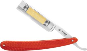 Dovo Facharbeit 6/8in Straight Razor Red Acrylic Handle German