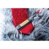 Dovo Facharbeit 6/8in Straight Razor Red Acrylic Handle German