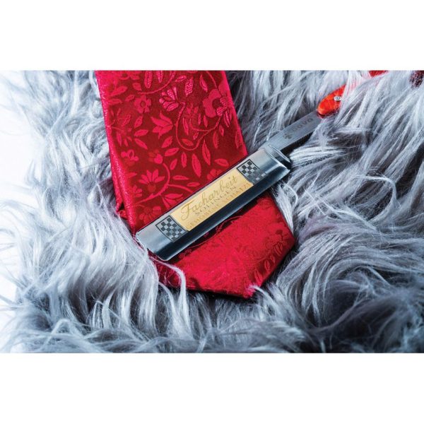 Dovo Facharbeit 6/8in Straight Razor Red Acrylic Handle German
