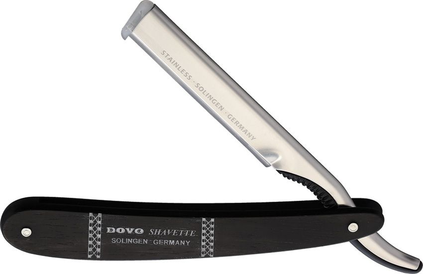 Dovo Shavette Ebony Handle Straight Razor