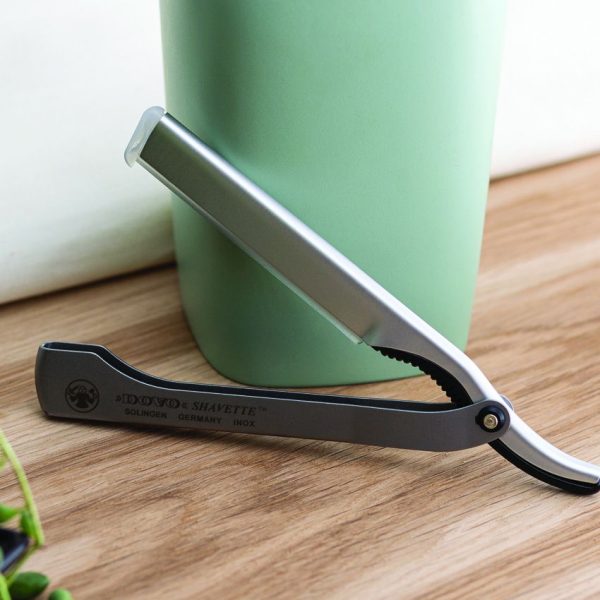 Dovo Shavette Stainless Handle Folding Razor German Made