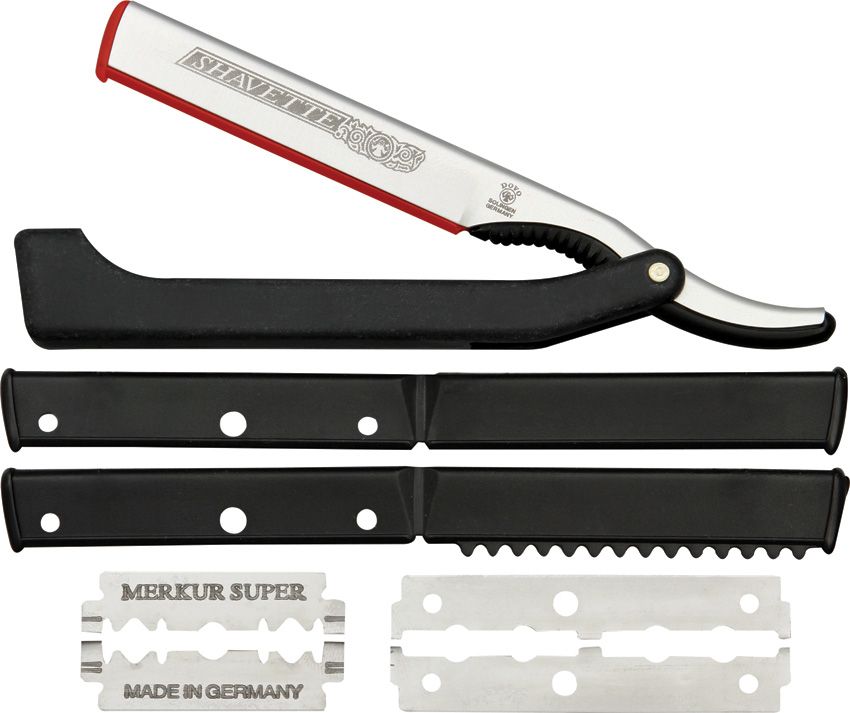 Dovo Shavette Black Handle Straight Razor 5.25in