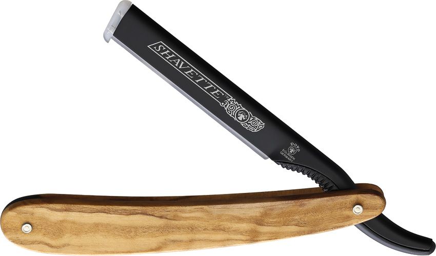 Dovo Shavette Aluminium Olive Straight Razor 5.63"